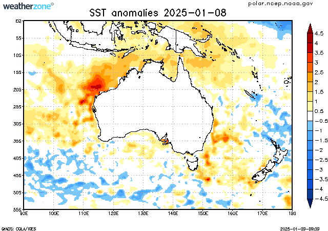 SST Anomalies Map